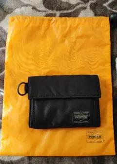 極美品‼️最終型 PORTER 刻印❗ポーター タンカー 黒 折り畳み財布