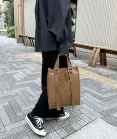 トートバッグ【BEAURE/ビュレ】キャメル 本革 レザー