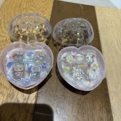 カプセルトイ ハートケース入り ミニフィギュアセット ・スフレ・ラテ 2つセット