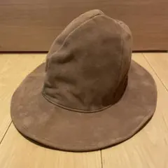 Minnetonka ブラウン スエード テンガロンハット 編み込みバンド付き