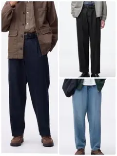 GU デニムキャロットパンツ S 3色まとめ売り