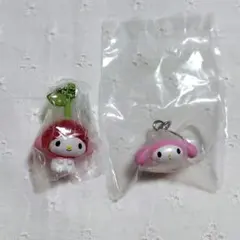 マイメロディ　さくらんぼスイング・めじるしアクセサリーなりきりまん　2個セット