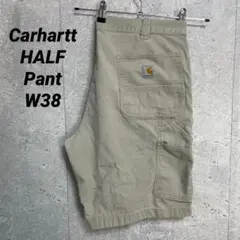カーハート　ペインターパンツ　ハーフパンツ　ショーツ　アイボリー系W38のサムネイル