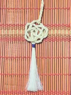 【7】梅結び精麻ほうき（紫糸）