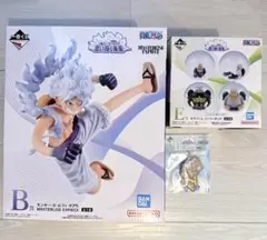 ワンピース 一番くじ 思い描く未来 B賞ルフィ ＆ E賞 ホーク＆キーホルダー