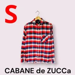 CABANE de ZUCCa　カバンドズッカ　チェック　ネルシャツ　Sのサムネイル