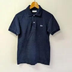 LACOSTE ポロシャツ ネイビー 鹿の子のサムネイル