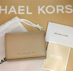 新品 MICHEAL KORS コンパクト ウォレット ミディアム キャメル