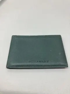 A0203）BURBERRY(バーバリー) 名刺入れ カードケース グリーン
