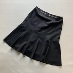 バーバリーロンドン フレアスカート ダークグレー 40