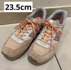 new balance スニーカー 23.5cm ピンク グレー　ニューバランス