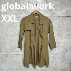 【 6312番】global work スプリングコート　レディXXL