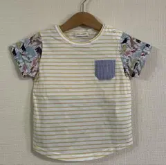 新品　センスオブワンダー　LIBERTY ボーダー　動物　Tシャツ　90サイズのサムネイル