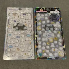 光る ジュエル プチドロップ シマエナガ 2種類セット プチドロップステッカー