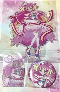 わんだふる袋 キュアワンダフルアクスタ・缶バッジ・カード　わんだふるぷりきゅあ！