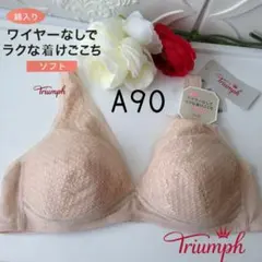 トリンプ　通気性抜群 夏用ノンワイヤーブラジャー　A90のサムネイル