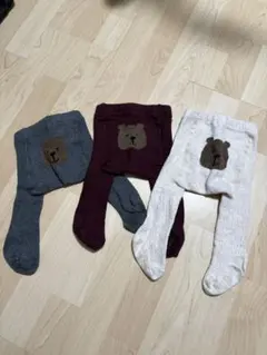 【GAP】クマ　ベビータイツ 3点セット