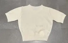 Doula Doula 半袖ニット リブ編み