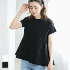 新品タグつき　coca Mサイズ　切り替えギャザーフレアトップス