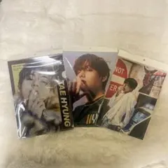 BTS TAE HYUNG クリアファイル2枚と反切表の1枚セット
