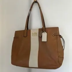 希少デザイン✨　COACHトートバッグ レザー　ホースアンドキャリー　キャメル