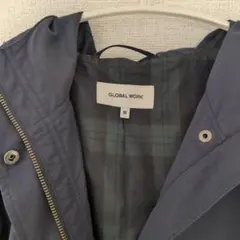 GLOBAL WORK ネイビー マウンテンパーカー