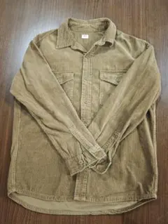 UNIQLO ブラウン コーデュロイネルシャツ M