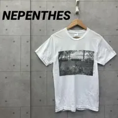 NEPENTHES ネペンテス LOITER フォトプリント Ｔシャツ M 白のサムネイル