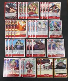 ワンピースカード 赤ロー デッキパーツ 33枚