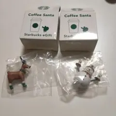 Starbucks EGIFT コーヒーサンタ トナカイ＆ゆきだるまのサムネイル