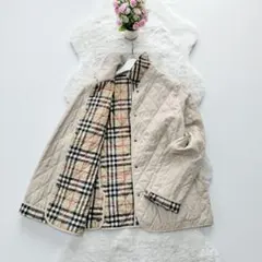 BURBERRY*バーバリーロンドン　大きいサイズ46　キルティングコート