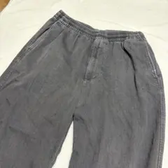 ユニクロ ストレッチイージーアンクルパンツ/デニム　 S グレー
