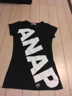 ANAP 大きなロゴ ブラックTシャツのサムネイル