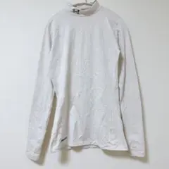 値下げ歓迎 under armour ホワイト ハイネック長袖シャツ