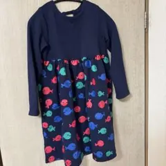 長袖ワンピース　きんぎょがにげた　グラニフ　130