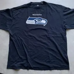 NFL シアトルシーホークスTシャツ マジェスティック ネイビー2XL アメフトのサムネイル