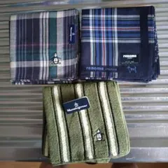 ハンカチセット Munsingwear2点 renoma1点