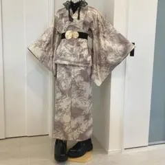 大正ロマン 和洋折衷 黒留袖ドレス 着物リメイク 着物ワンピース 留袖