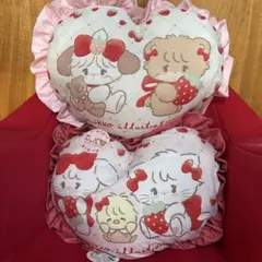 mikkoハート型フリルクッション全２種