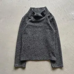 J.CREW】00sメランジ生地ロールネック・コットンニット ブラウン