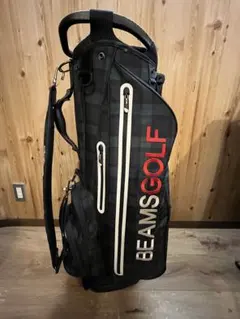 BEAMS GOLF チェック柄キャディバッグ