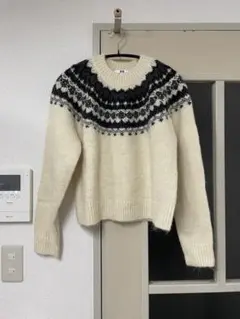 未使用品！フラッフィクルーネックセーター オフホワイト