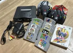 NINTENDO64 本体とコントローラー4個とゲームソフト12本セット