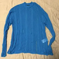 メゾンスペシャルmaisonspecialダメージシアーニット