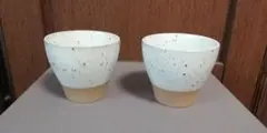 スプラッターデザイン 湯飲み 2個セット　【みの窯】
