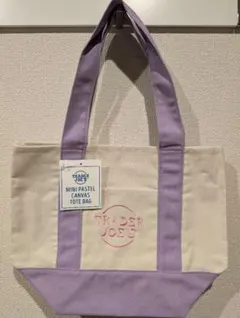 TRADER JOE'S ミニパステルキャンバストートバッグ トレジョ