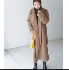 BASEMENT online ボアロングコートのサムネイル