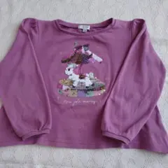 エニィファム スパンコール長袖Tシャツ 120cm