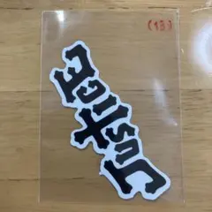 【新品】ステッカー (13) Justice ロゴ ステッカー ブラック
