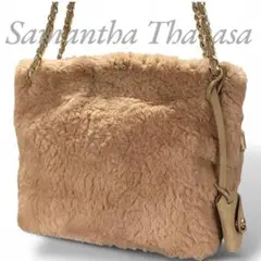 サマンサタバサ ファートートバッグ 2way ショルダーバック 鍵チャーム付き